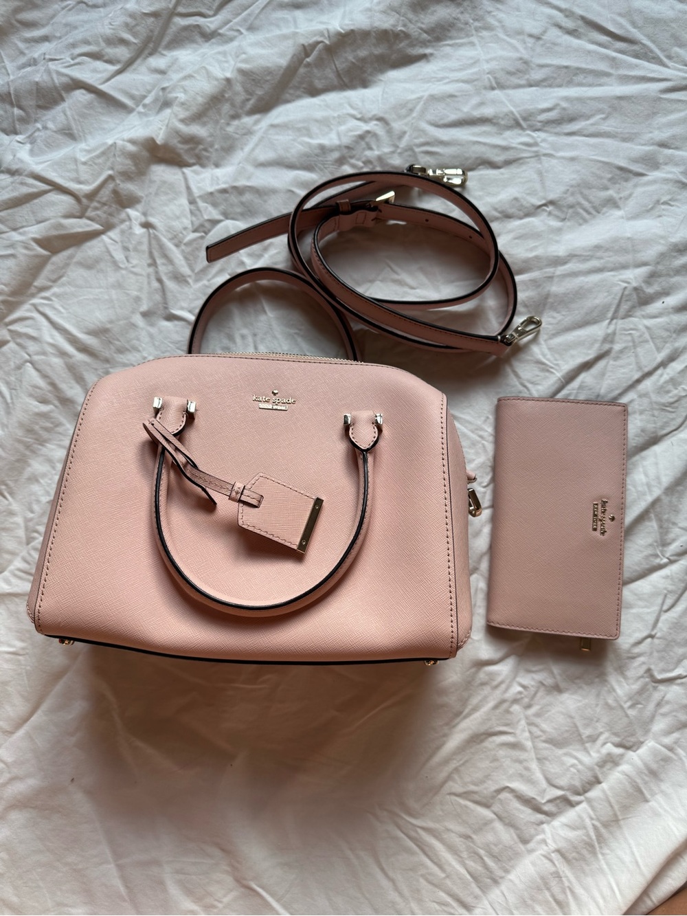 kate spade Light Pink Dome Satchel with Matching Wallet
